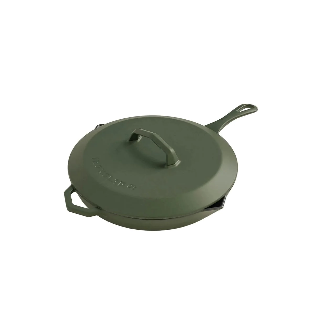 Ironclad Co 28cm Olive Leaf Satin Enamel Legacy Lid - Image 3