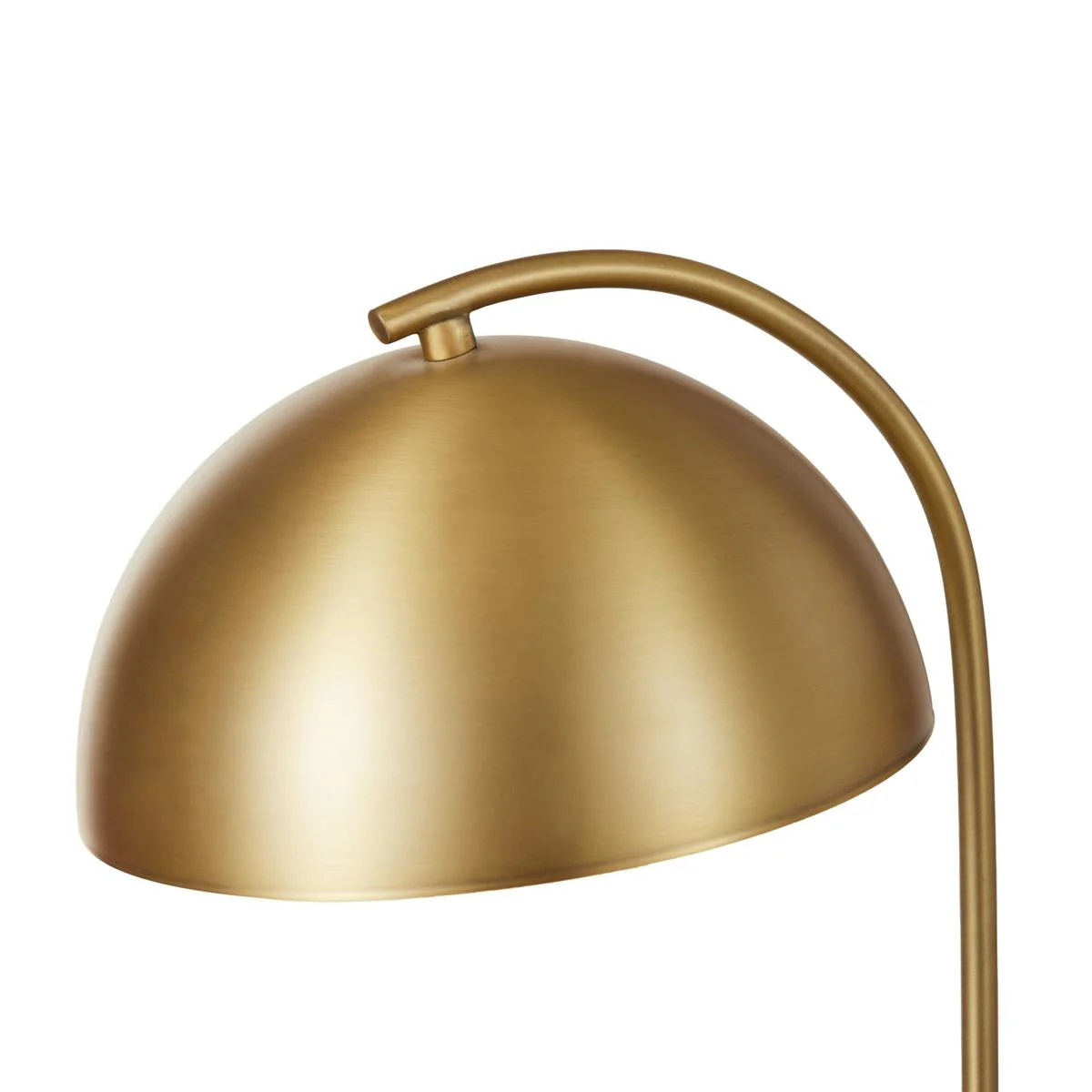 Amalfi Atticus Table Lamp Brass & White 20x29x48cm - Image 4