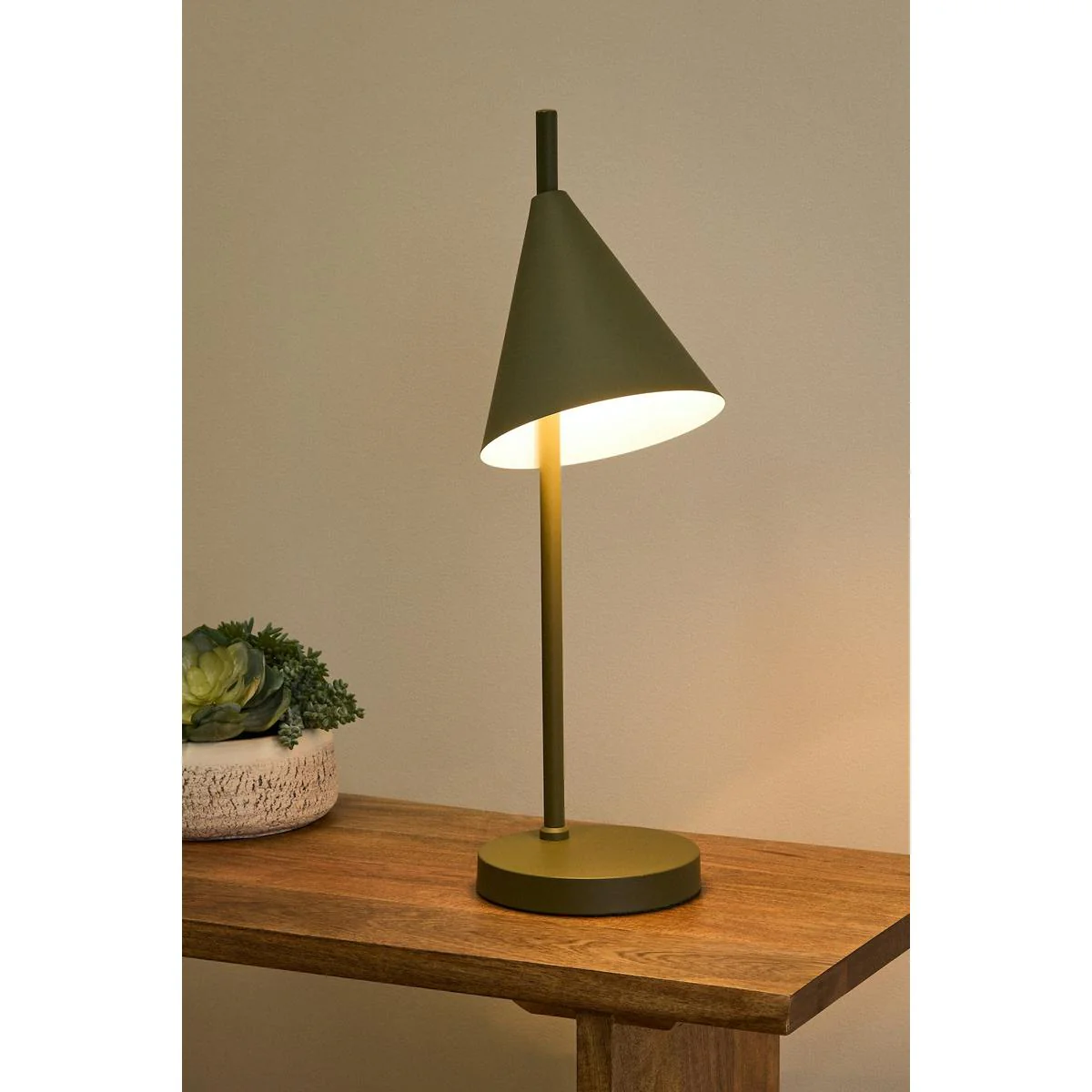 Amalfi Kennedy Table Lamp Green 17x17x56cm - Image 4