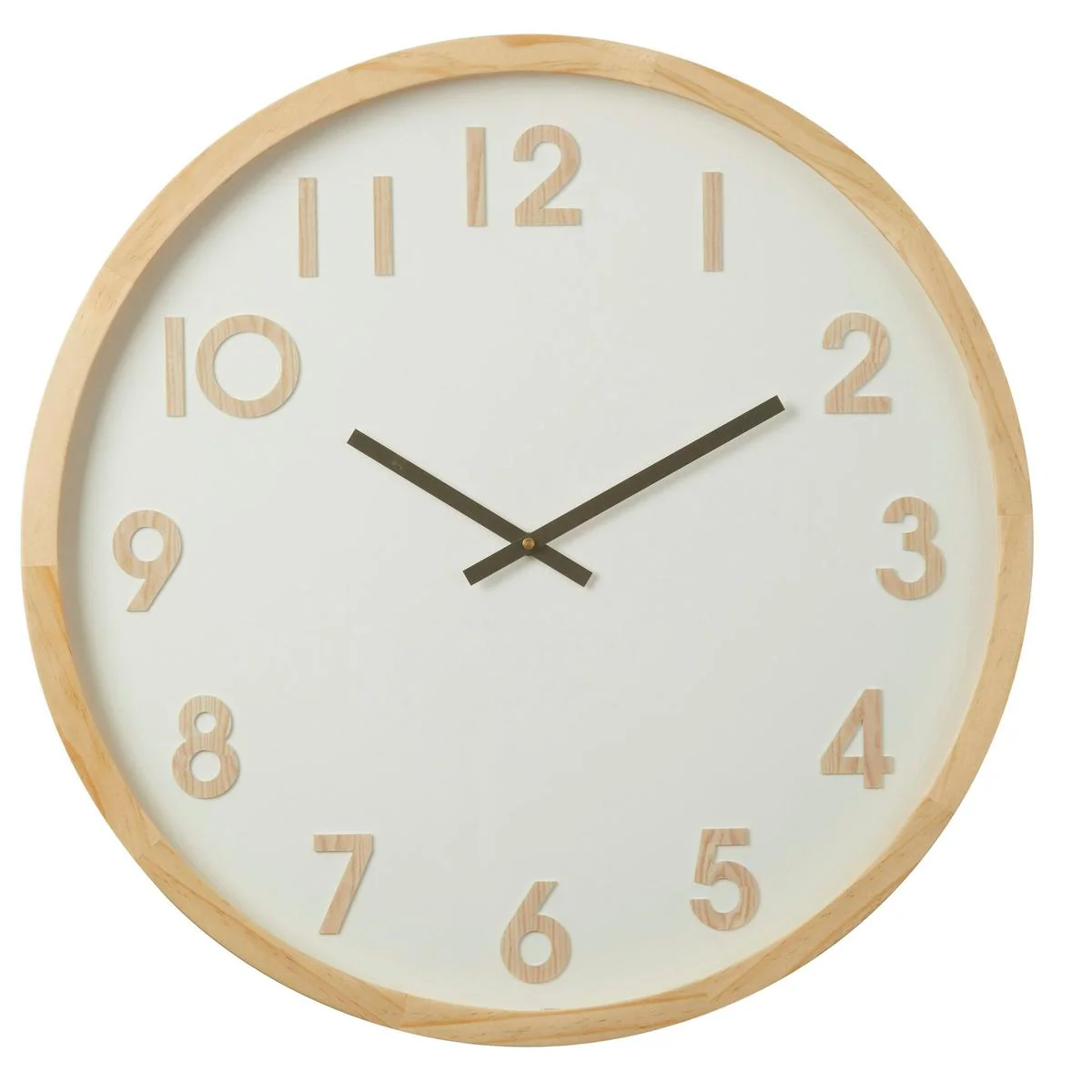 Amalfi Leonard Wall Clock Natural/White 61x6x61cm