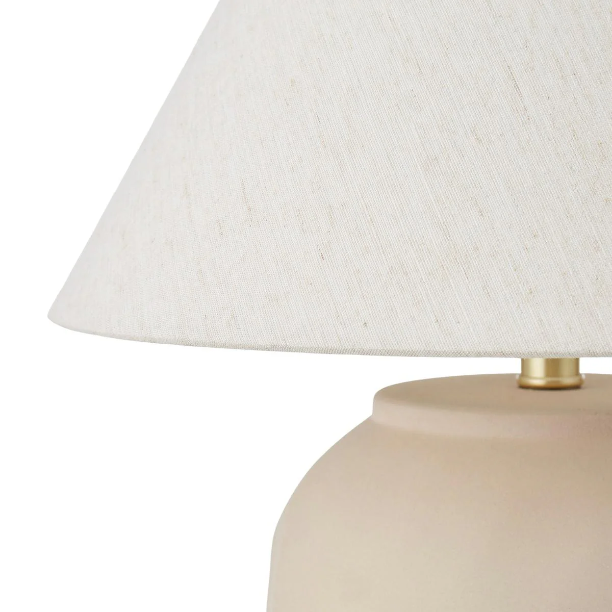 Amalfi Stone Effect Table Lamp Beige & White 40x40x48cm - Image 3
