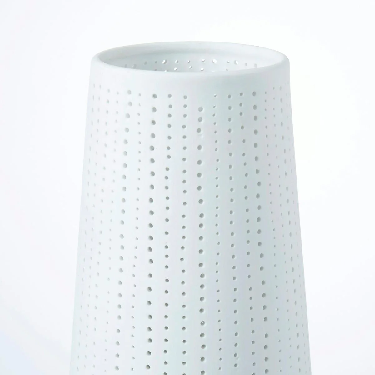 Amalfi Tapered Lamp Cutout White 15x15x35cm - Image 3