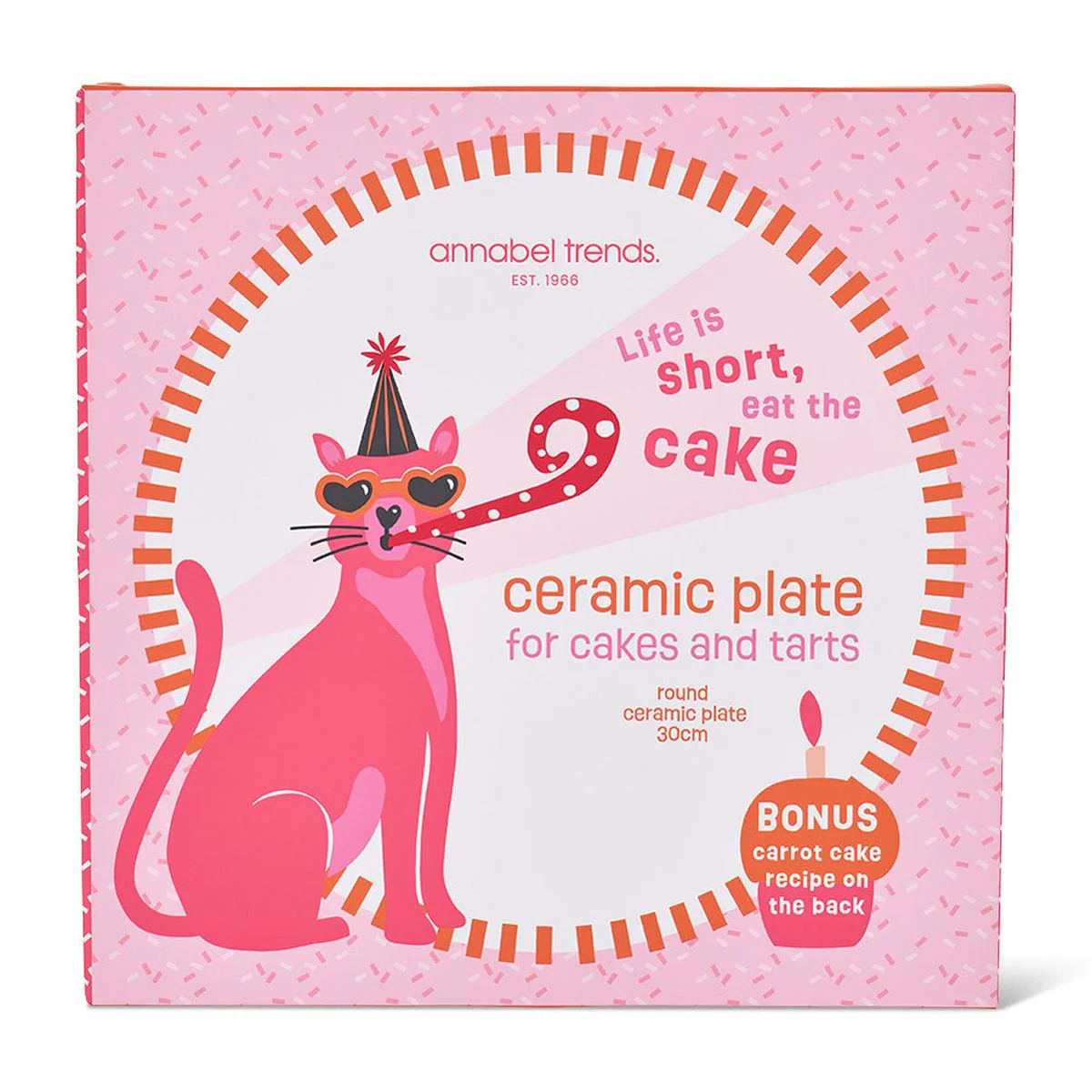 Annabel Trends Serving Plate - Life is Short, Eat The Cake - Image 4