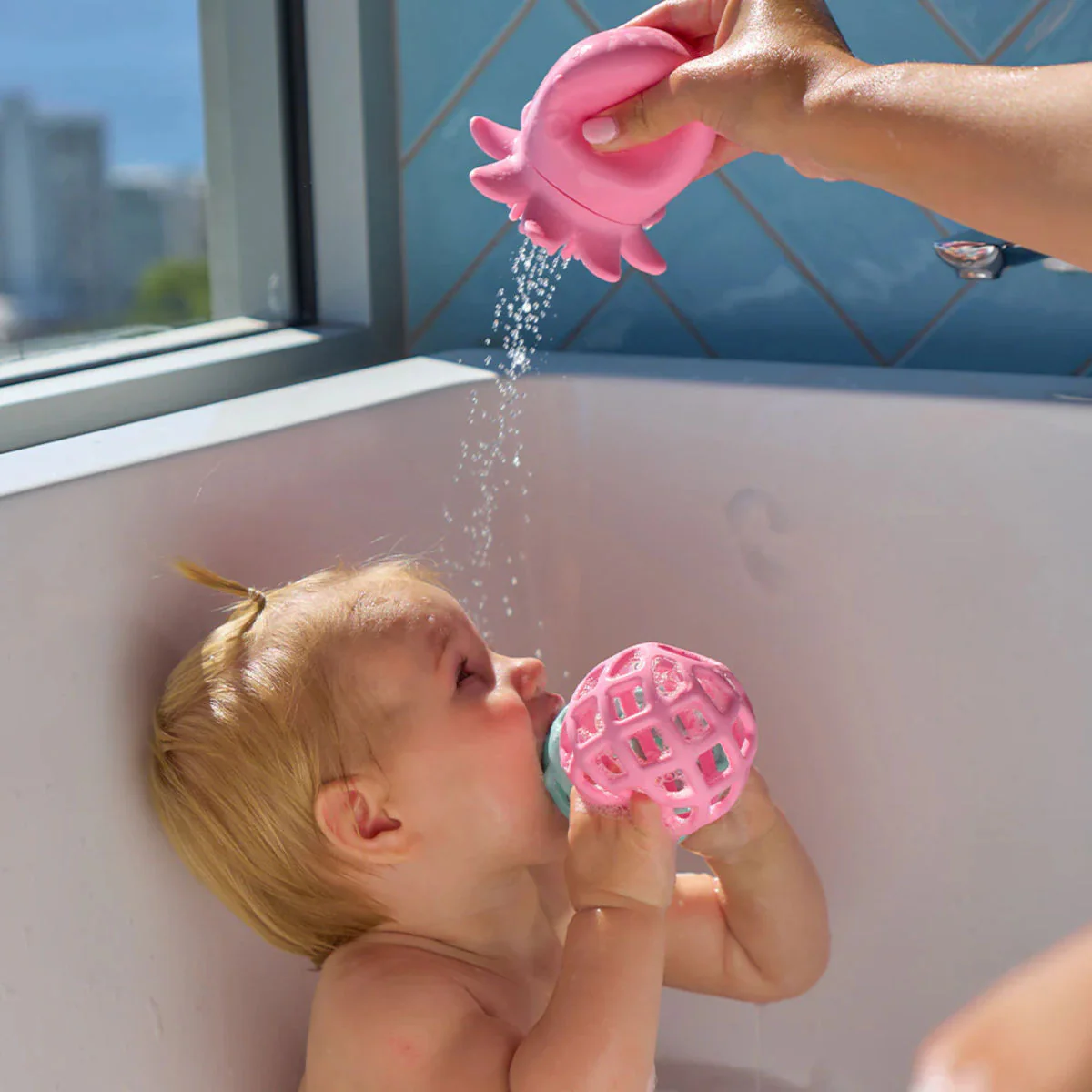 Annabel Trends Silicone Ball Teether Pink - Image 4