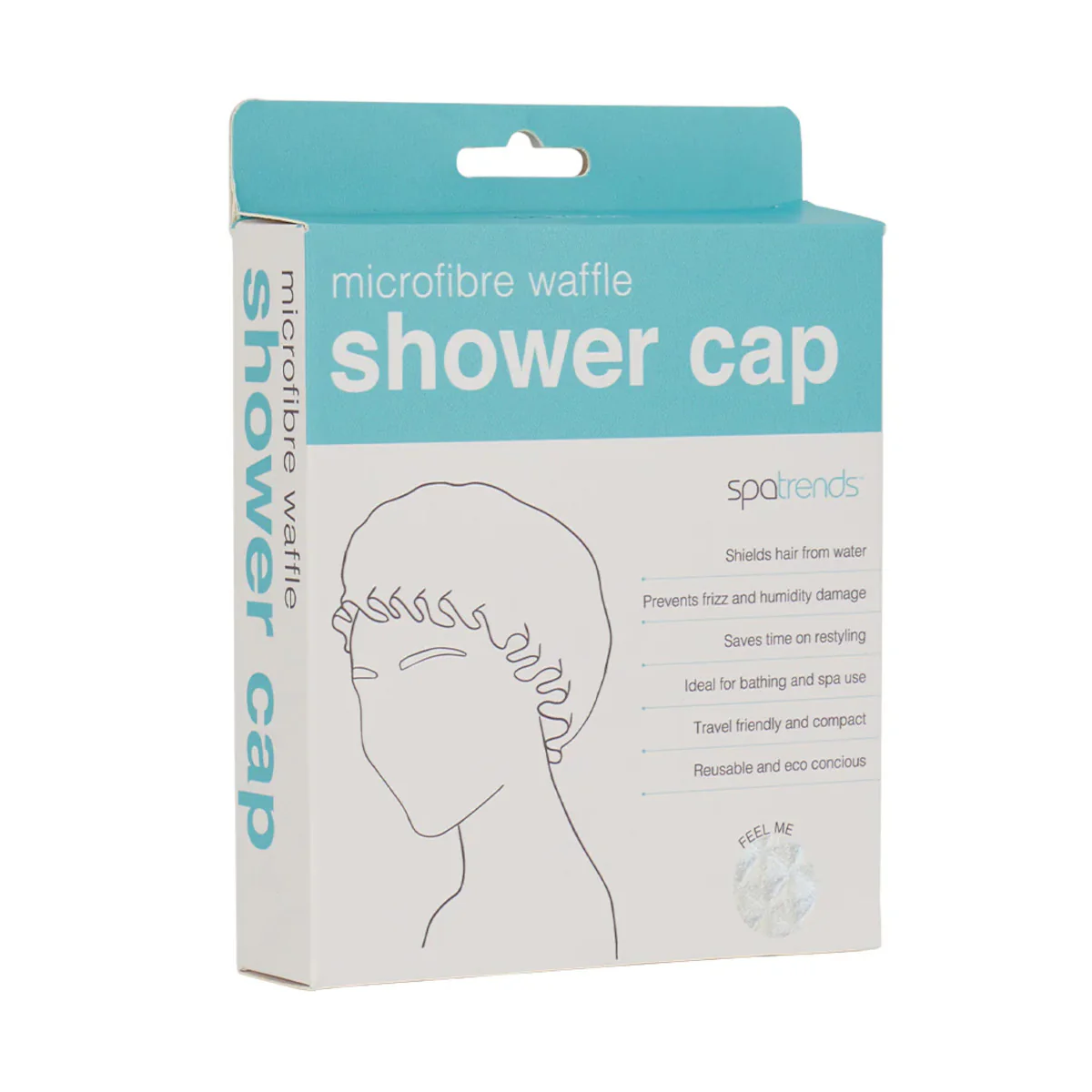 Annabel Trends Spa Trends Waffle Shower Cap White - Image 2