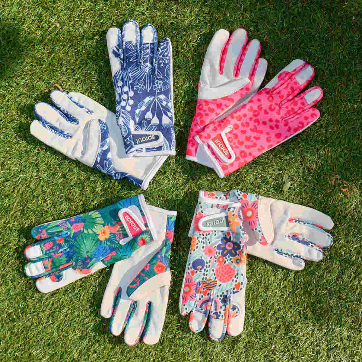 Annabel Trends Sprout Gardening Gloves Navy Natives - Image 3