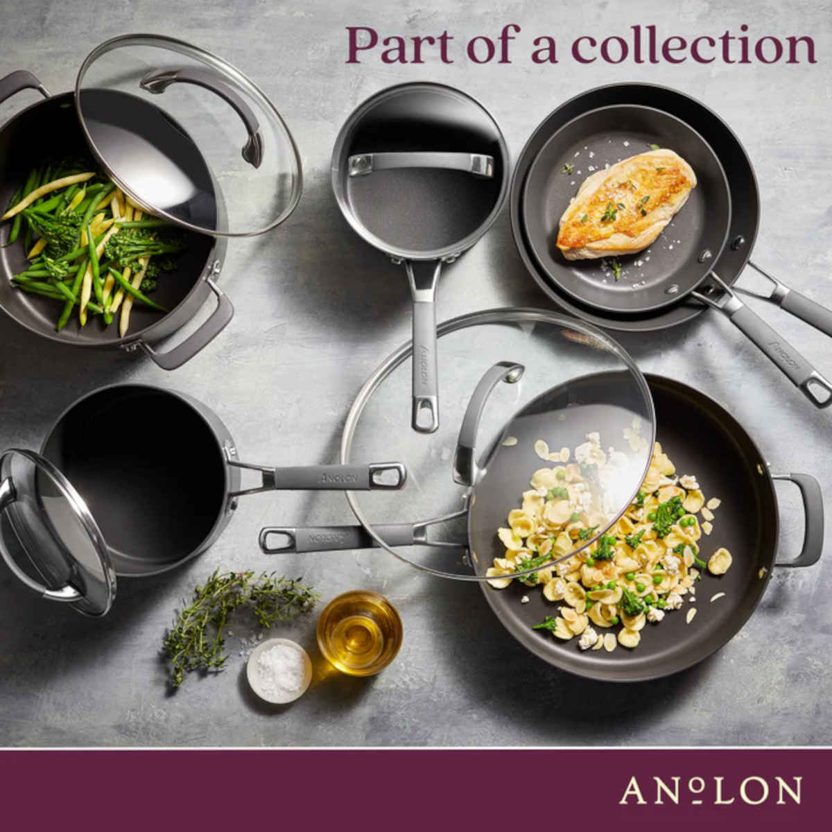 Anolon Endurance+ Nonstick Induction Wok 36cm - Image 5