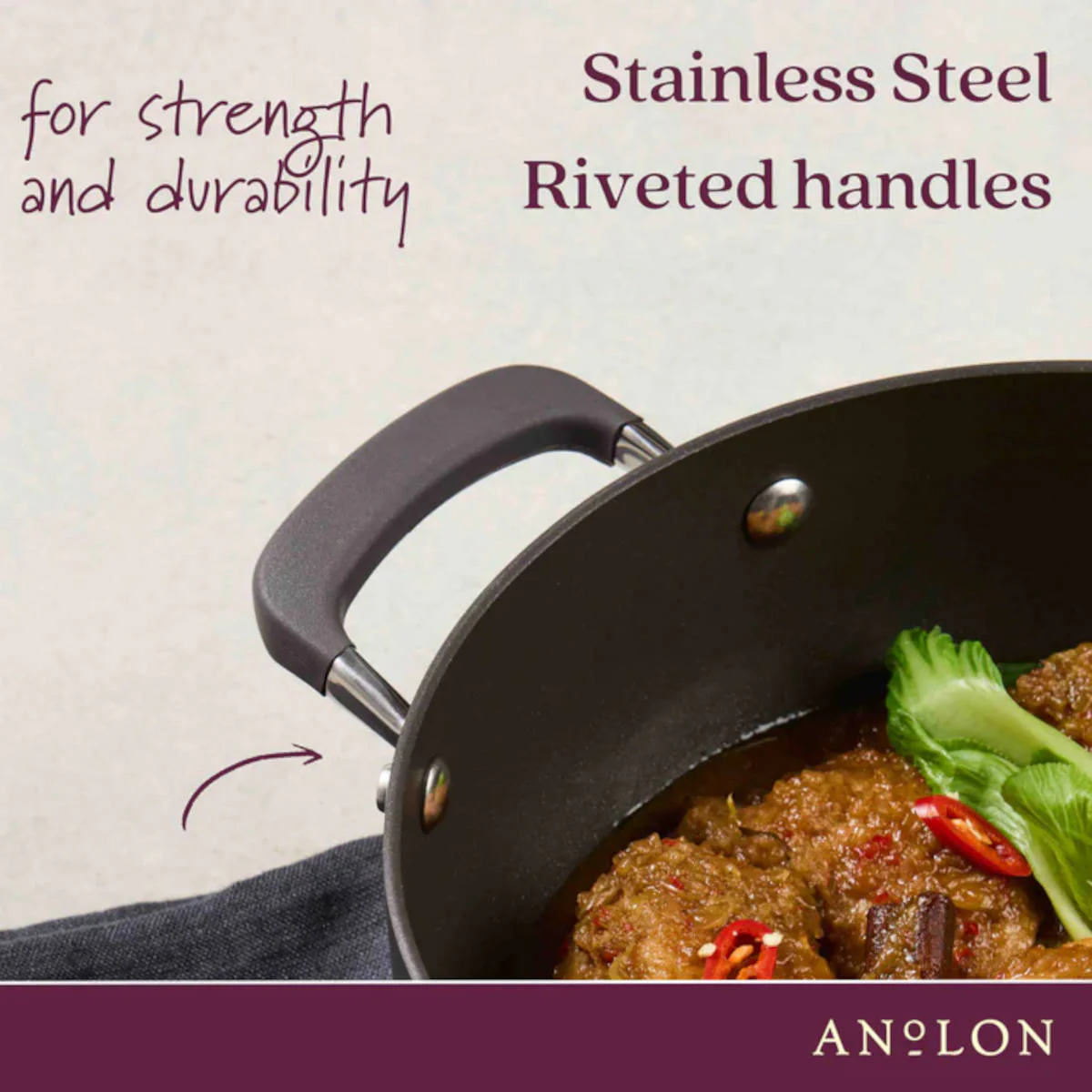 Anolon Endurance+ Skillet and Sautéuse Set - Image 9