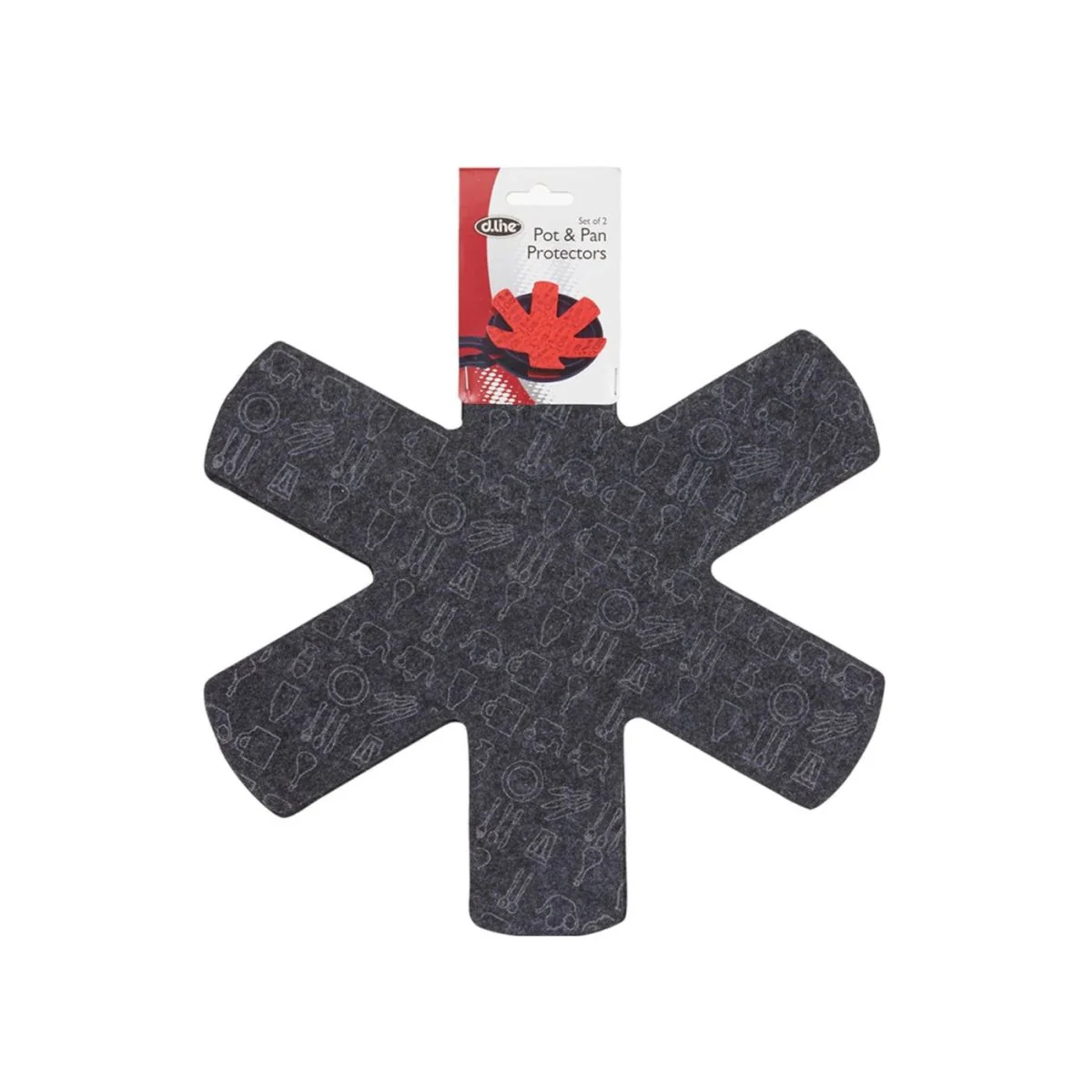 Appetito Pot and Pan Protectors Grey Set of 2 - Image 2