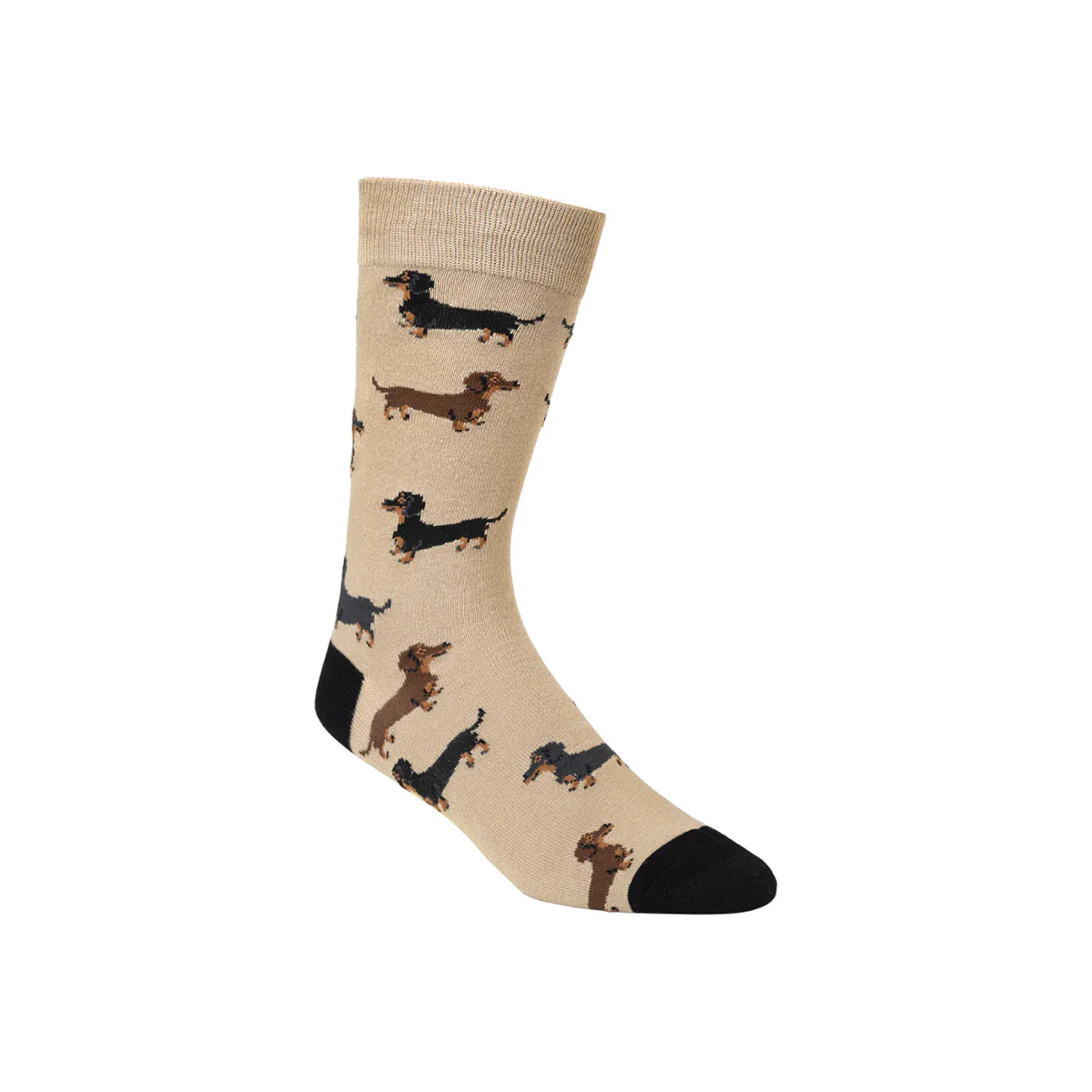 Bamboozld Mens Dash Pups Bamboo Sock Stone - Image 2