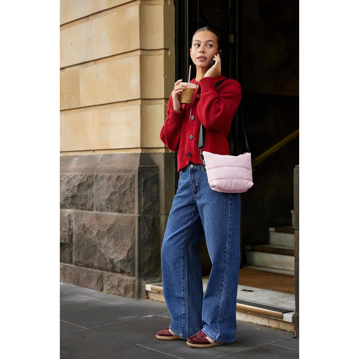 Base Supply Cloud Stash Base Crossbody Bag Peony 29/21x19x7.5cm - Image 8