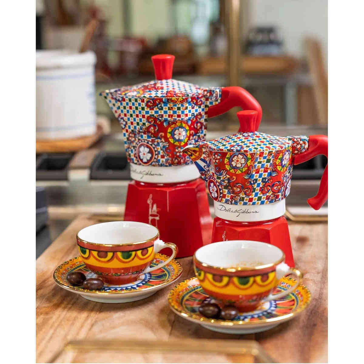 Bialetti Dolce & Gabbana Moka Express 3 Cup Sicilian Cart (150ml) - Image 7