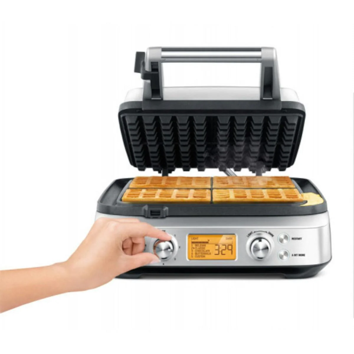 Breville 4 Slice Waffle Maker Brushed Stainless Steel - Image 2