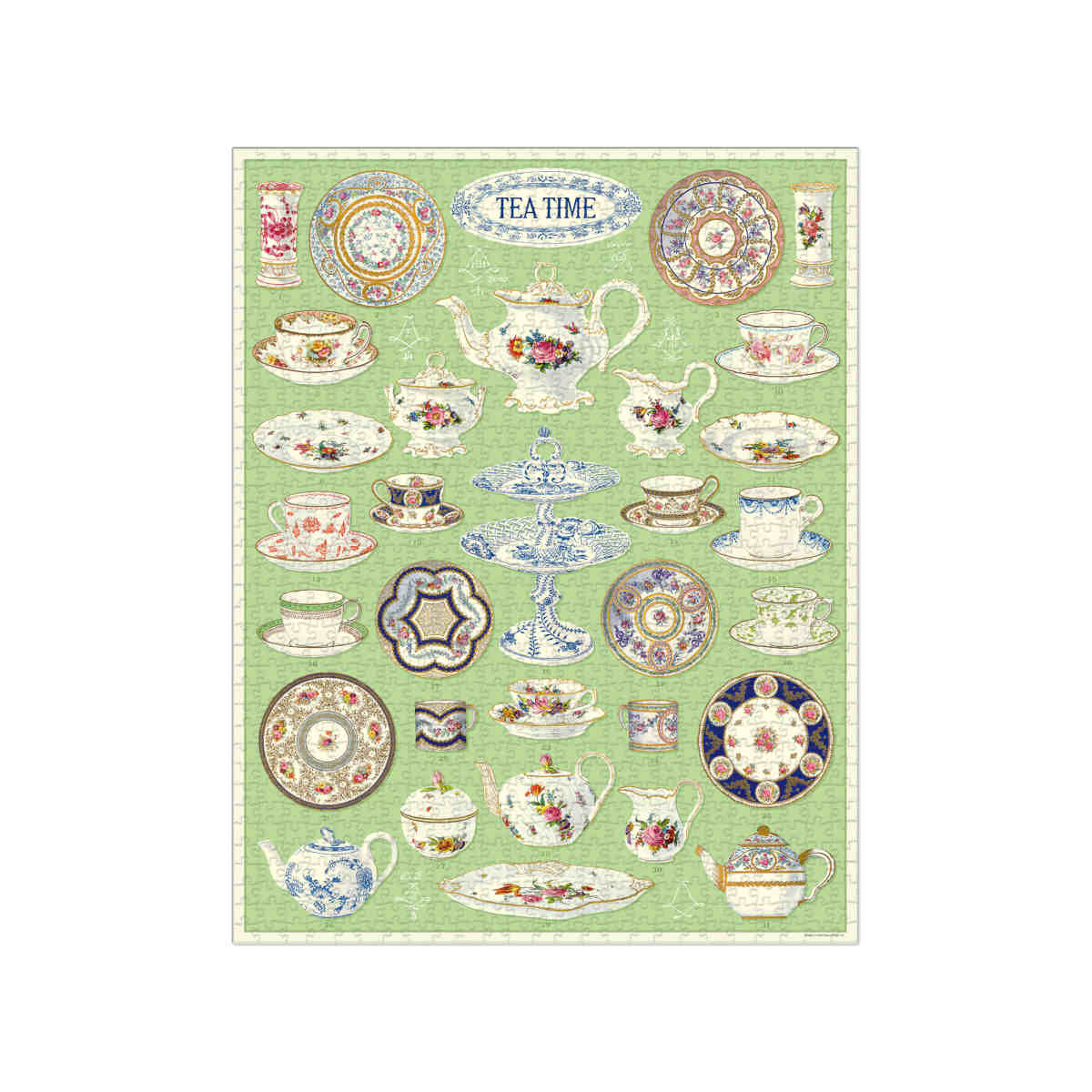 Cavallini & Co Tea Time 1000 Pc Vintage Puzzle - Image 2