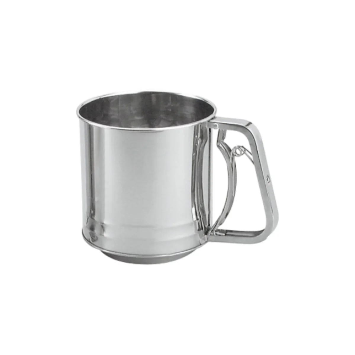 Chef Inox Squeeze Handle Flour Sifter Stainless Steel 5-Cup