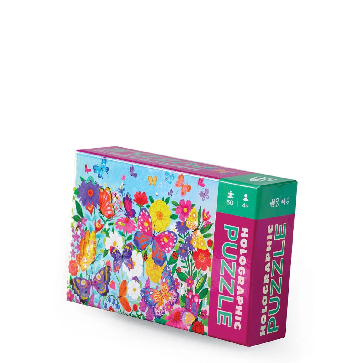 Crocodile Creek Holographic Puzzle 50 Piece - Butterflies