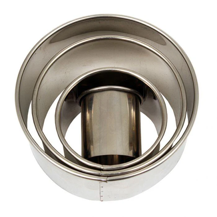 Daily Bake Stainless Steel Deep Round Plain Cutters Set of 4