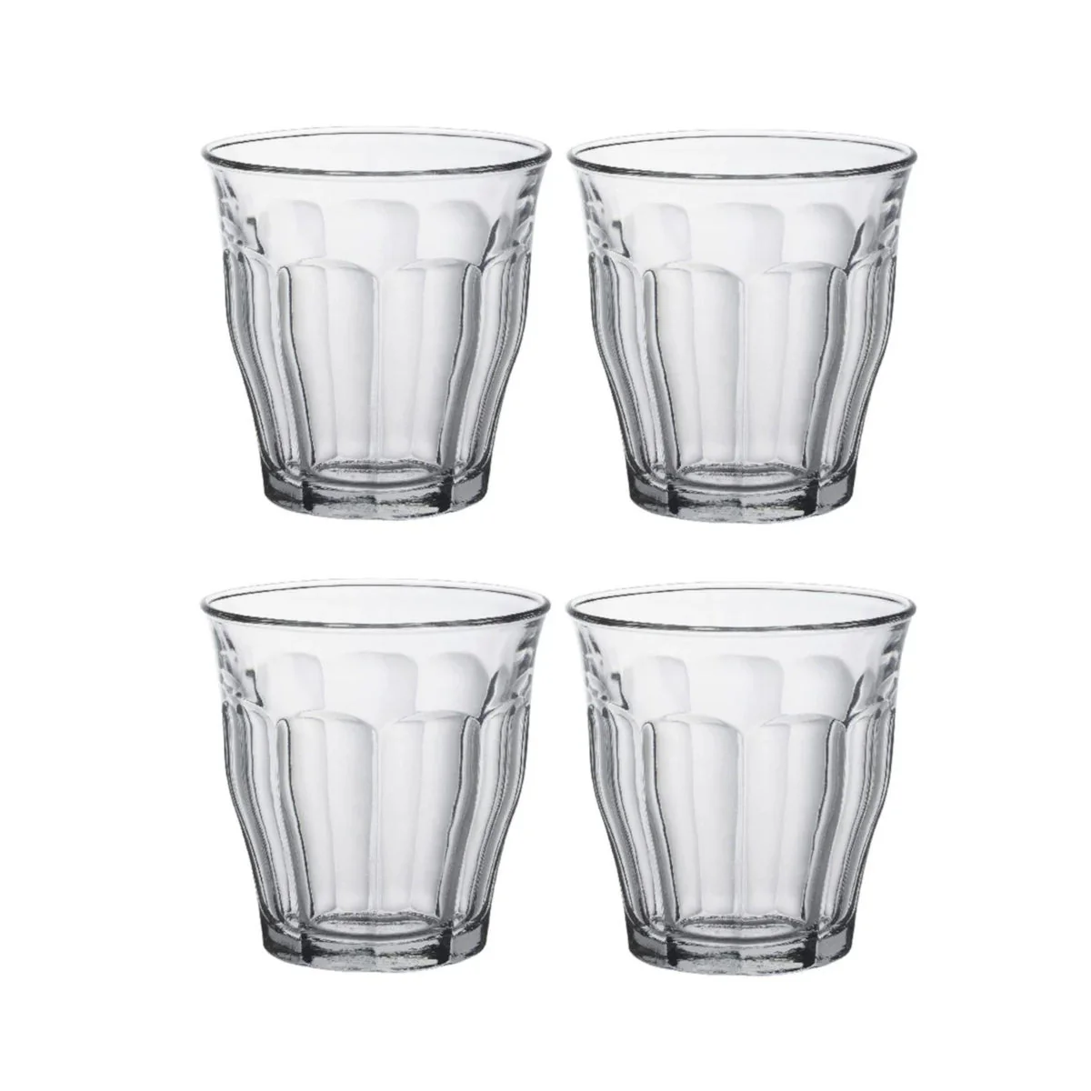 Duralex Picardie Glass Tumbler Clear 250ml (Set of 4)