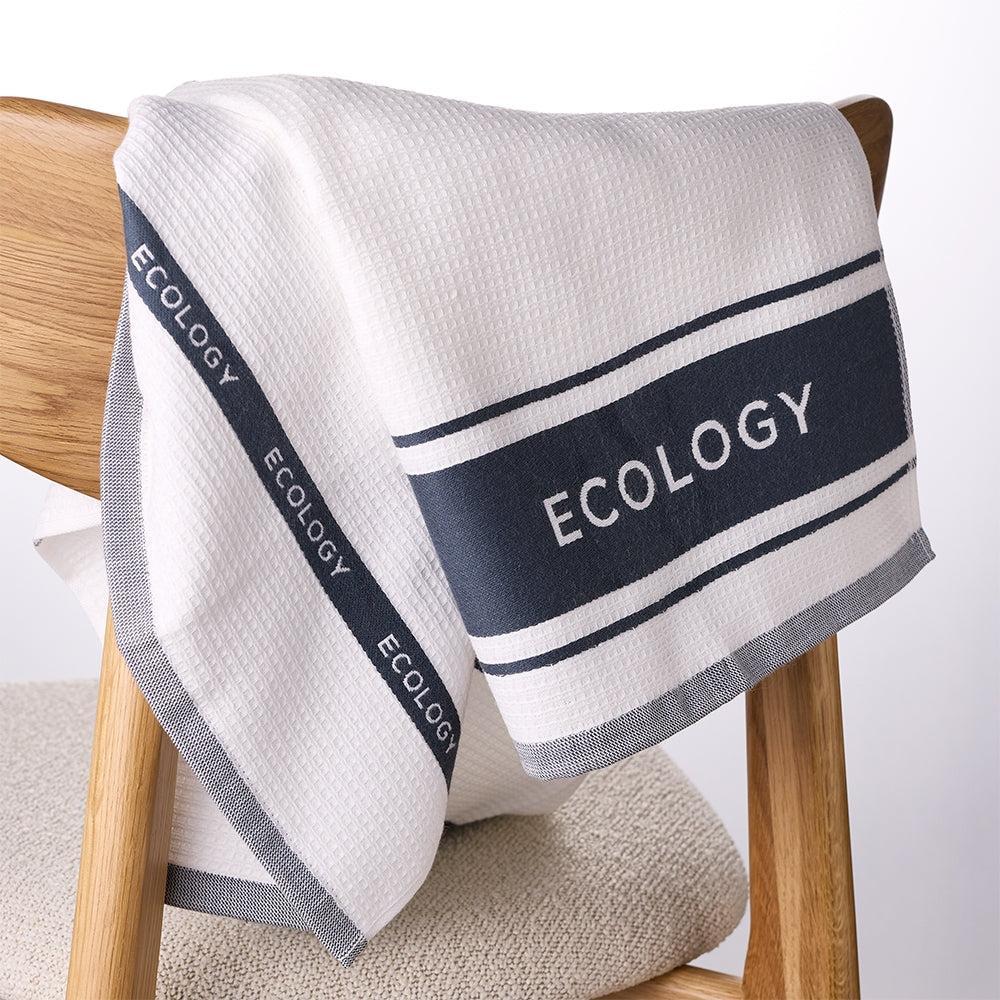 Ecology Fold Tea Towel Slate 50 × 75cm (Set of 3) - Image 2