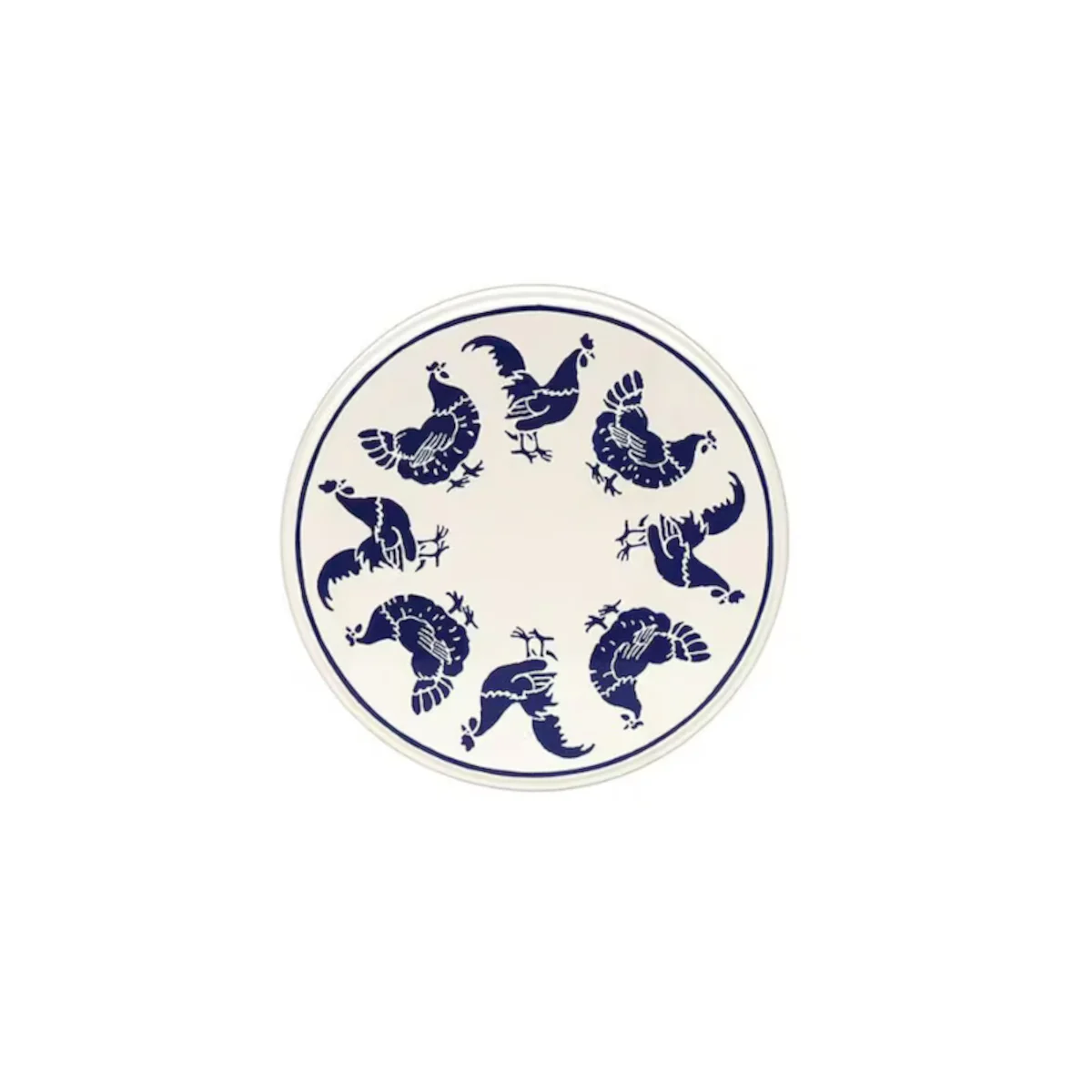 Emma Bridgewater Hen Round Tin Blue Small - Image 2