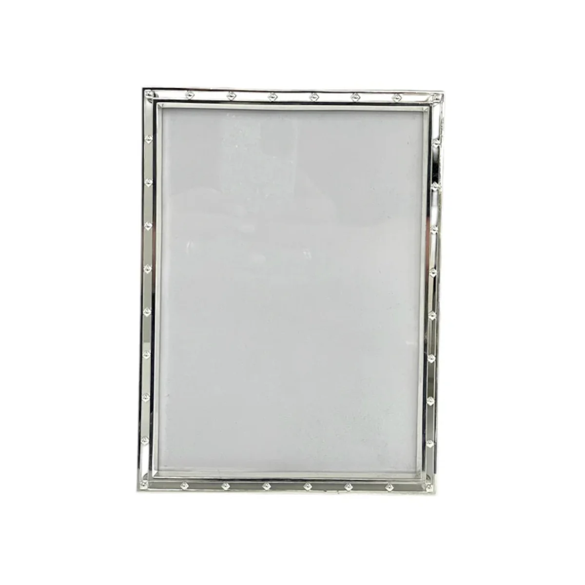 Flair Gifts and Home Milano Studded Frame Silver 10 x 15 cm