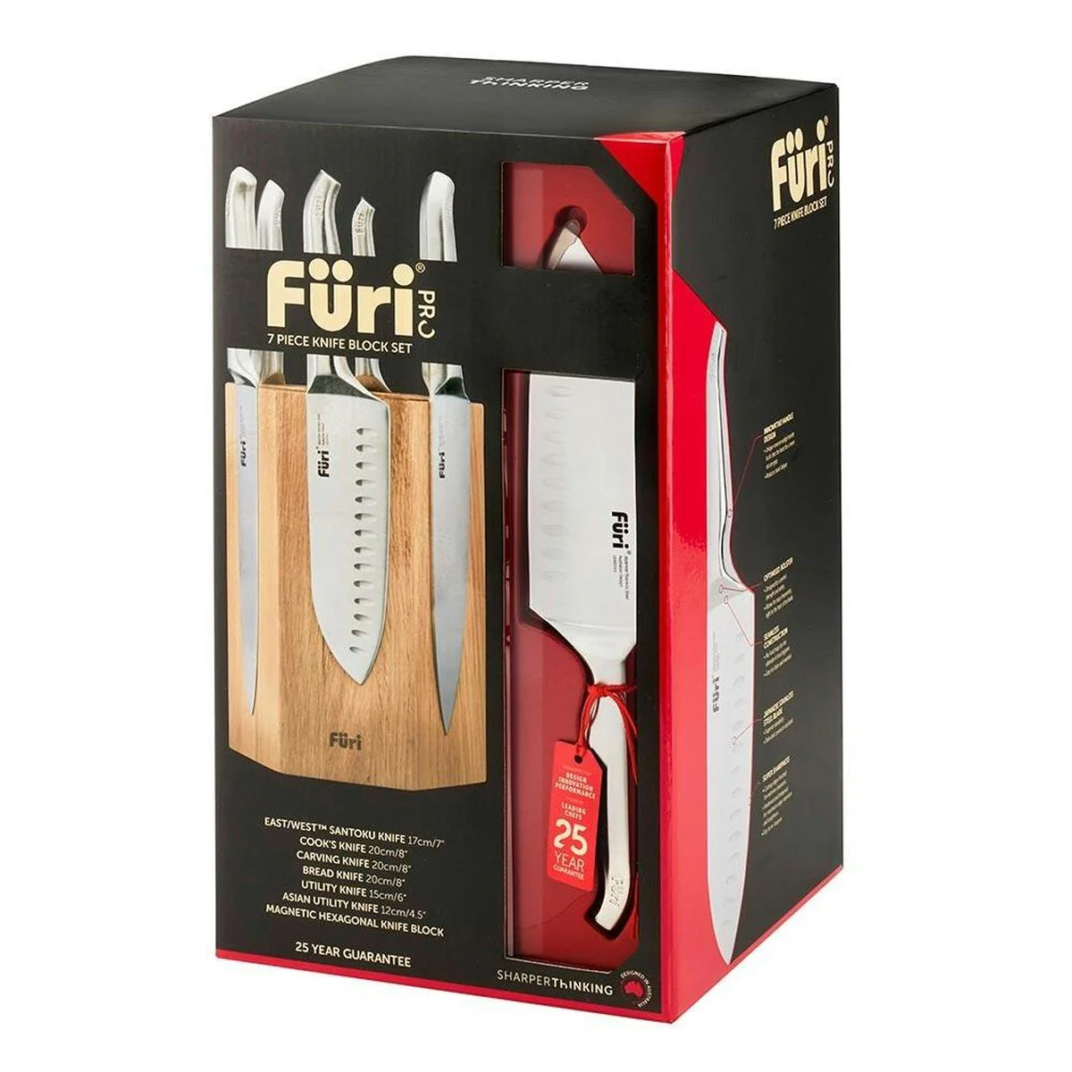 Furi Pro Magnetic Hexagonal Knife Block Set 7 Piece - Image 8