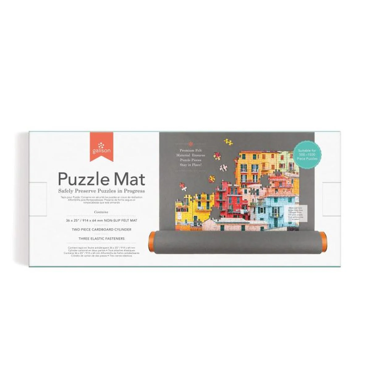 Galison 1500 Piece Puzzle Mat Grey 91.4×0.1×68.5cm - Image 3