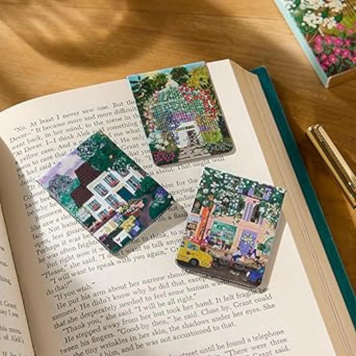 Galison Joy Laforme Everblooming Magnetic Bookmarks (Set of 3) - Image 3