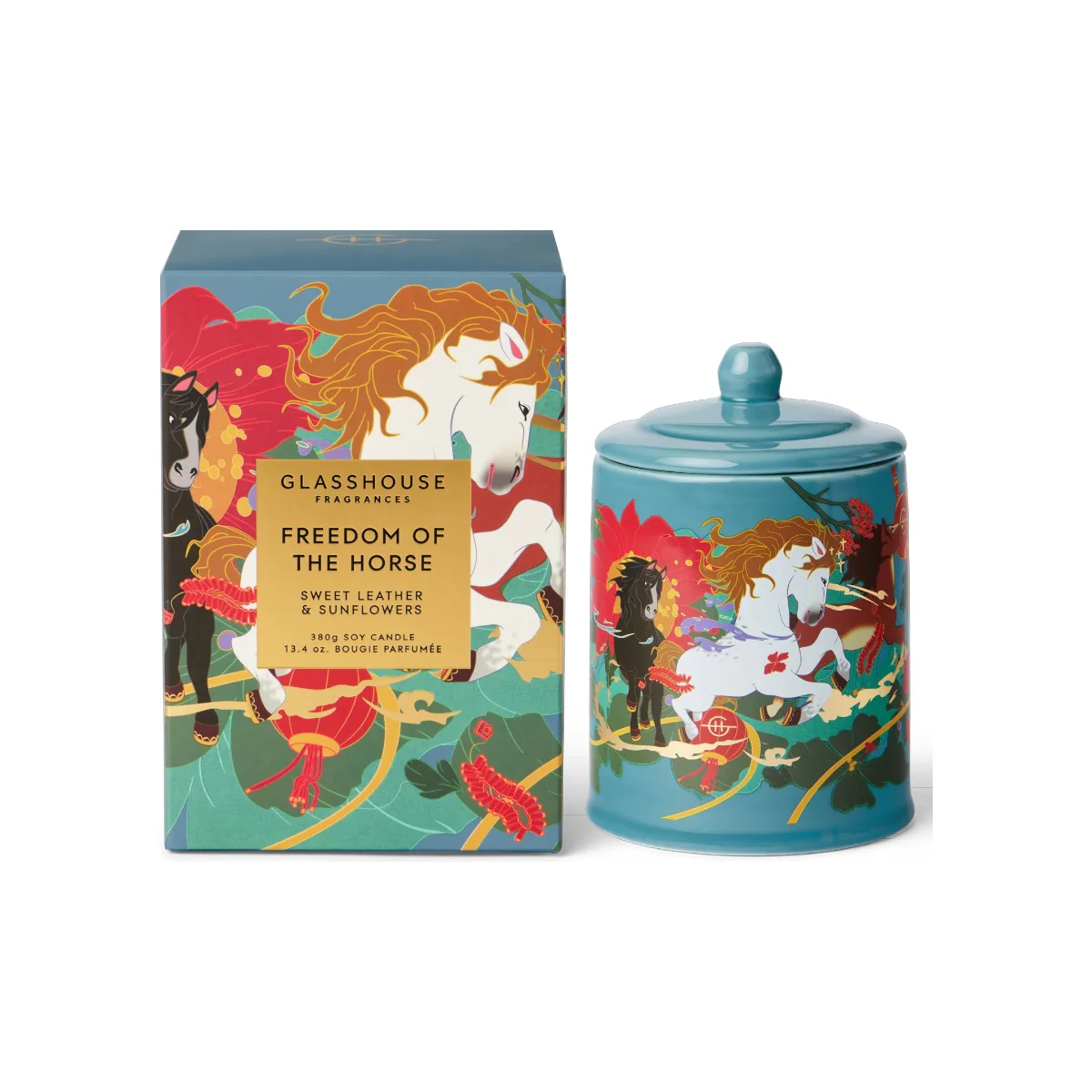 Glasshouse Fragrances Freedom Of The Horse Candle 380g Limited Edition