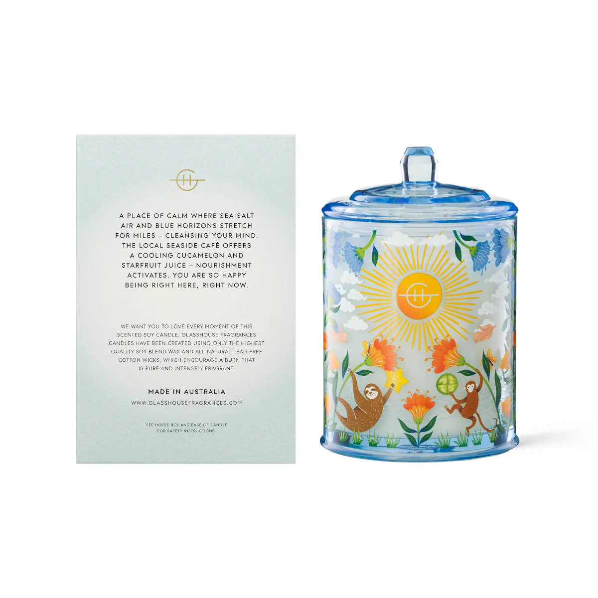 Glasshouse Fragrances Limited Edition Mocktail Meditation Candle 380g - Image 2