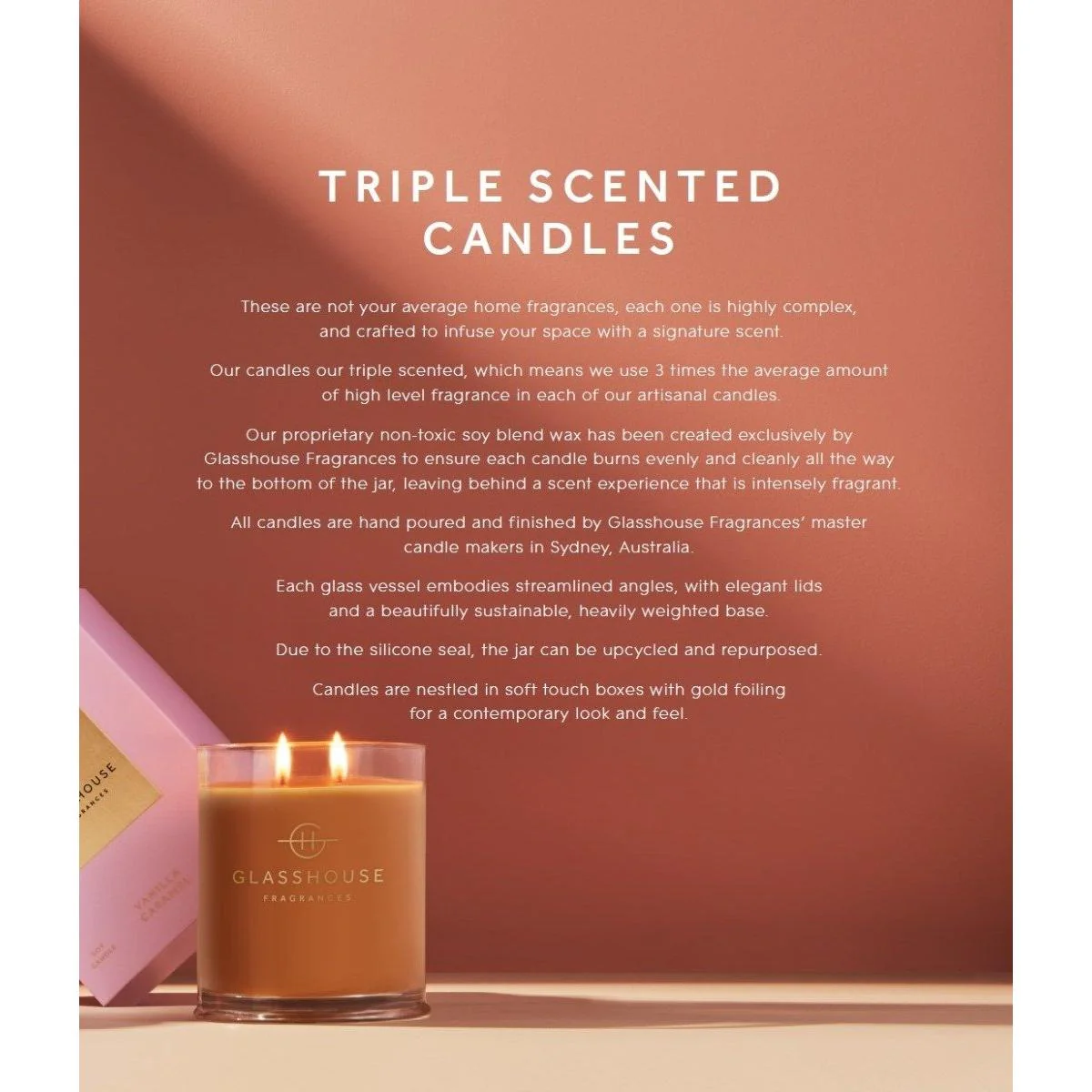Glasshouse Fragrances Music City Magic Candle 380g - Image 6