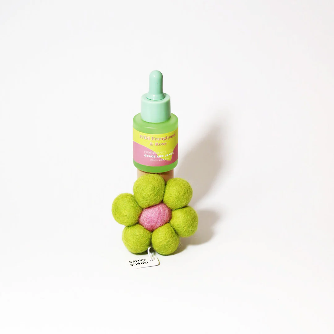 Grace and James Bloom Wild Frangipani & Rose Felt Air Freshener 20ml - Image 3