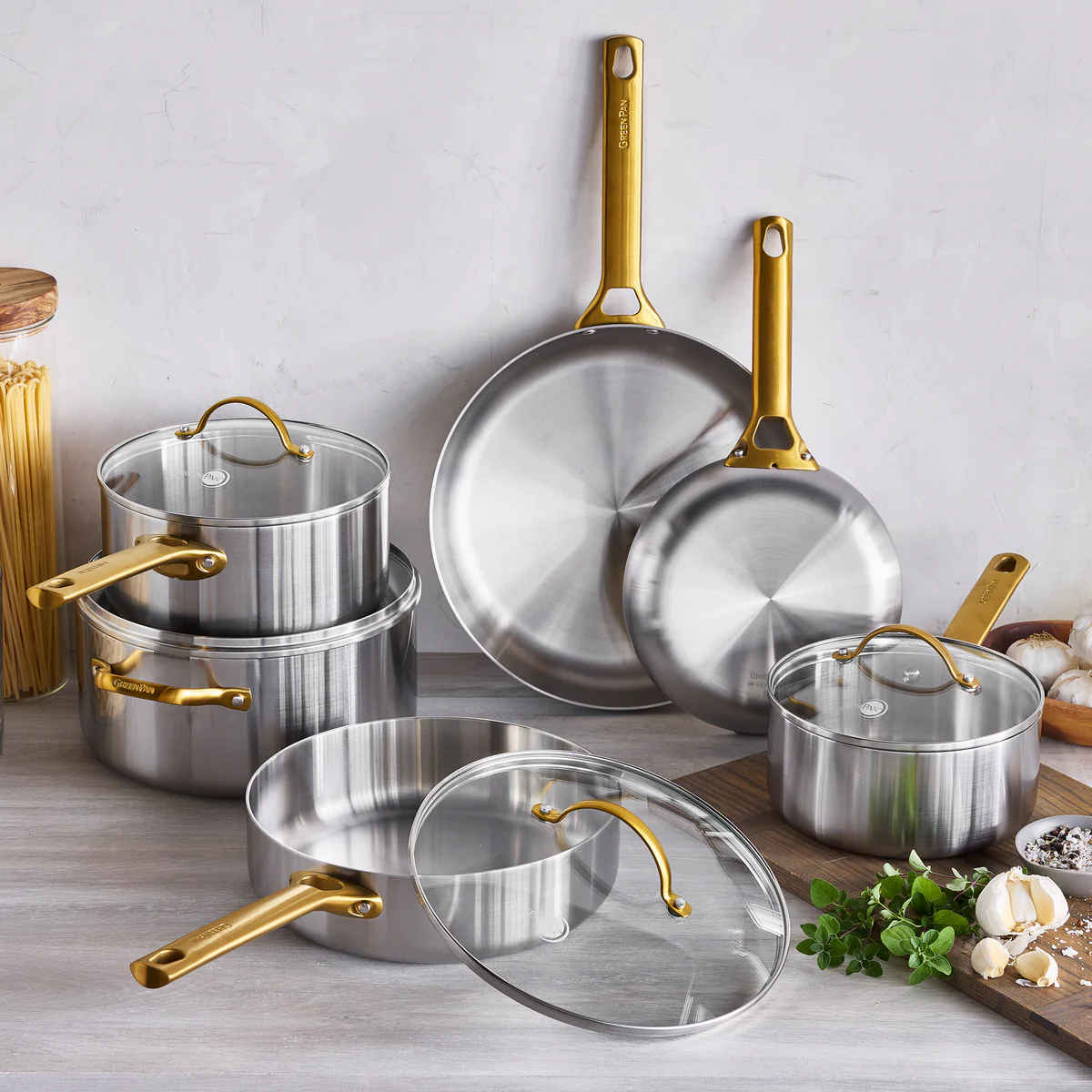 GreenPan Padova Stainless Steel Cookware Set 6 Piece - Image 2