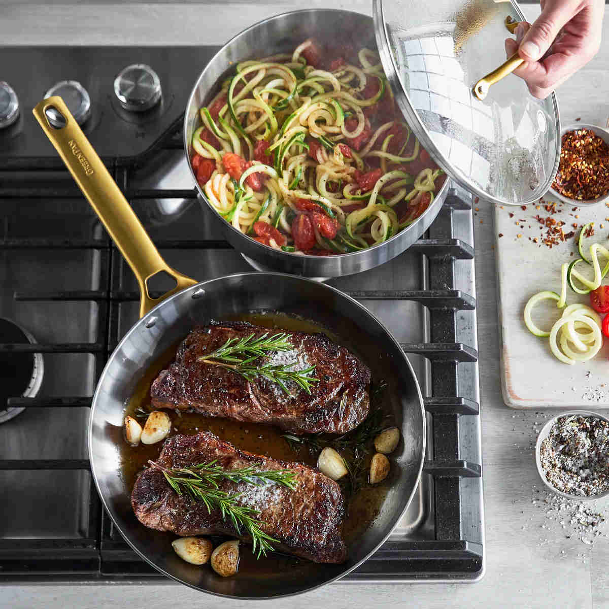 GreenPan Padova Stainless Steel Cookware Set 6 Piece - Image 8