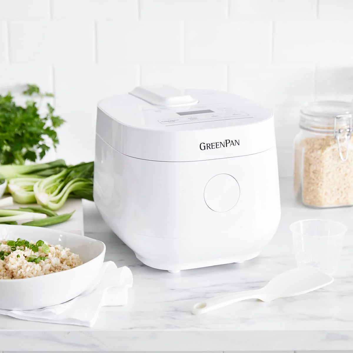 Greenpan Rice Cooker White 2L/8 Cups - Image 3