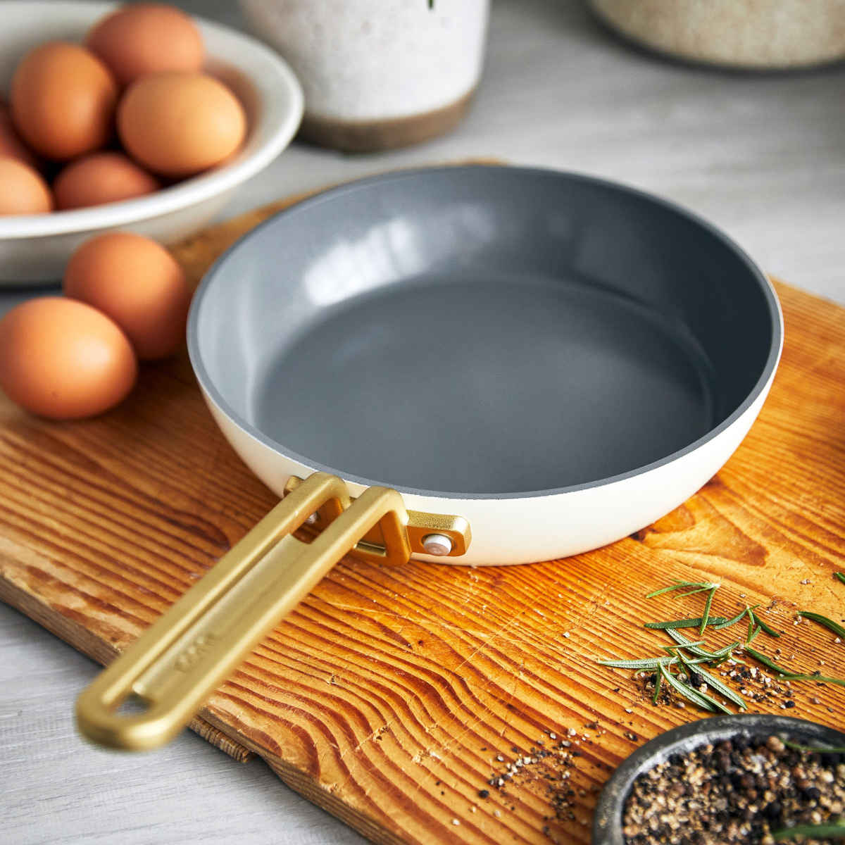 GreenPan™ Stanley Tucci™ Ceramic Nonstick Frypan White 20cm - Image 9