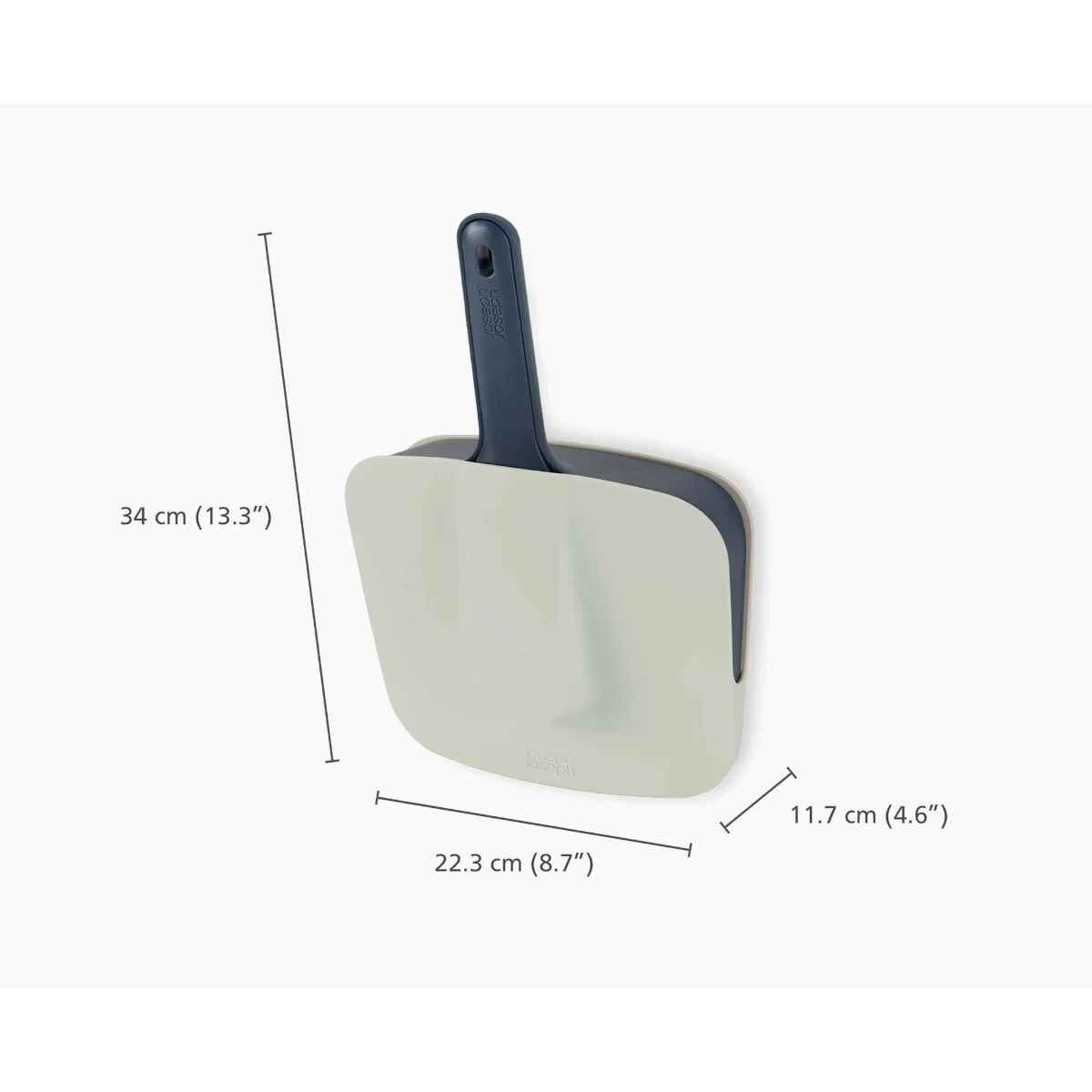 Joseph Joseph CleanStore Blue Wall-mounted Dustpan & Brush Blue - Image 4