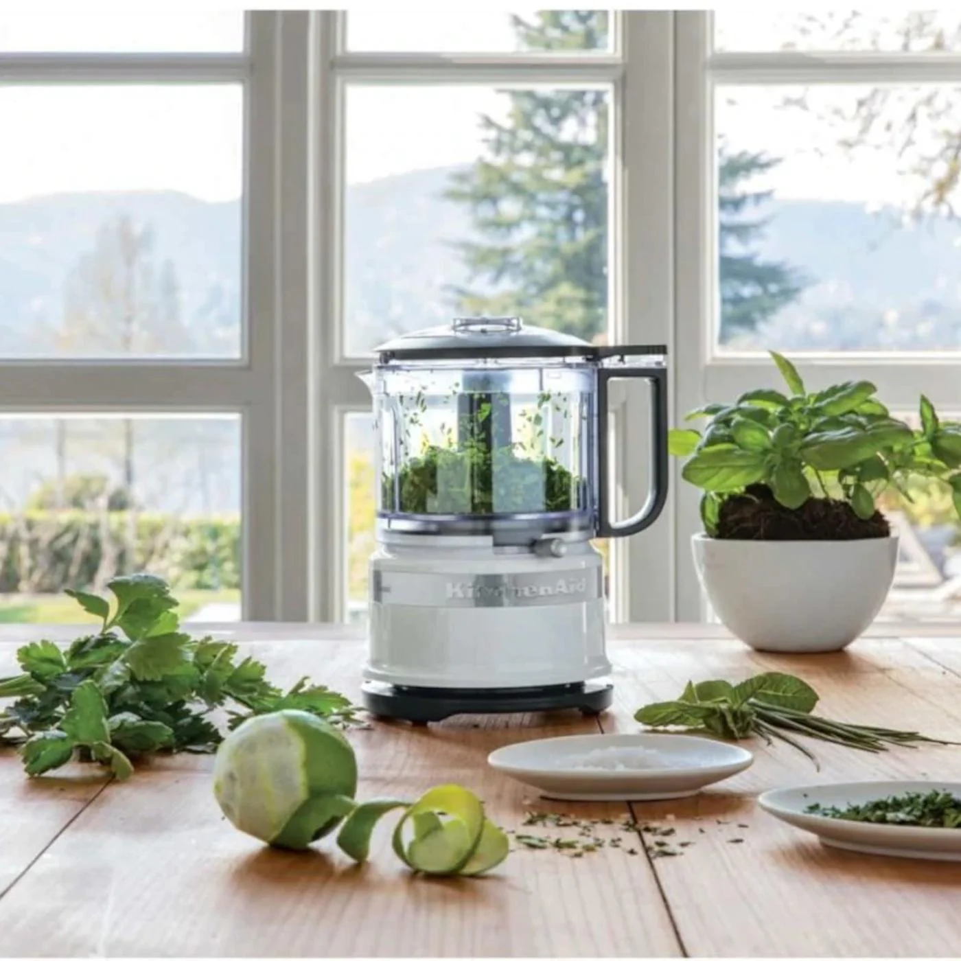 KitchenAid KFC3516A Mini Food Chopper White 3.5 Cup - Image 3