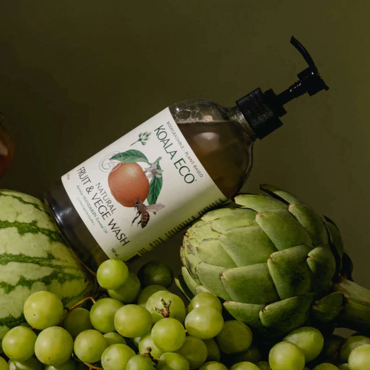 Koala Eco Natural Fruit and Vegetable Wash Mandarin 500ml - Image 2