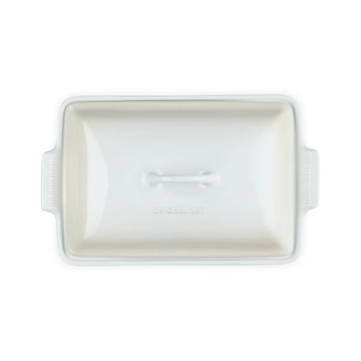 Le Creuset Heritage Rectangular Dish with Lid Meringue 33cm - Image 4