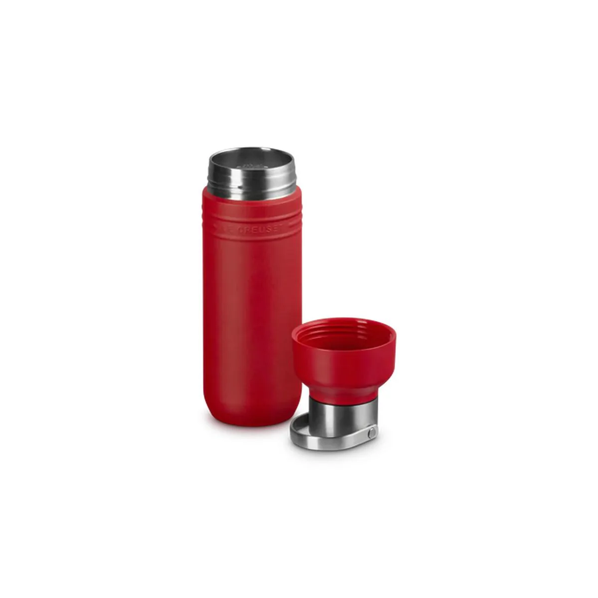 Le Creuset On The Go Insulated Water Bottle Cerise 500ml - Image 4