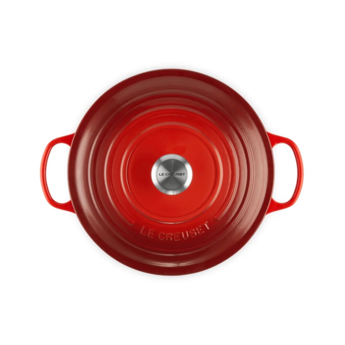 Le Creuset Signature Cast Iron Round Casserole Cerise 28cm (6.7L) - Image 4