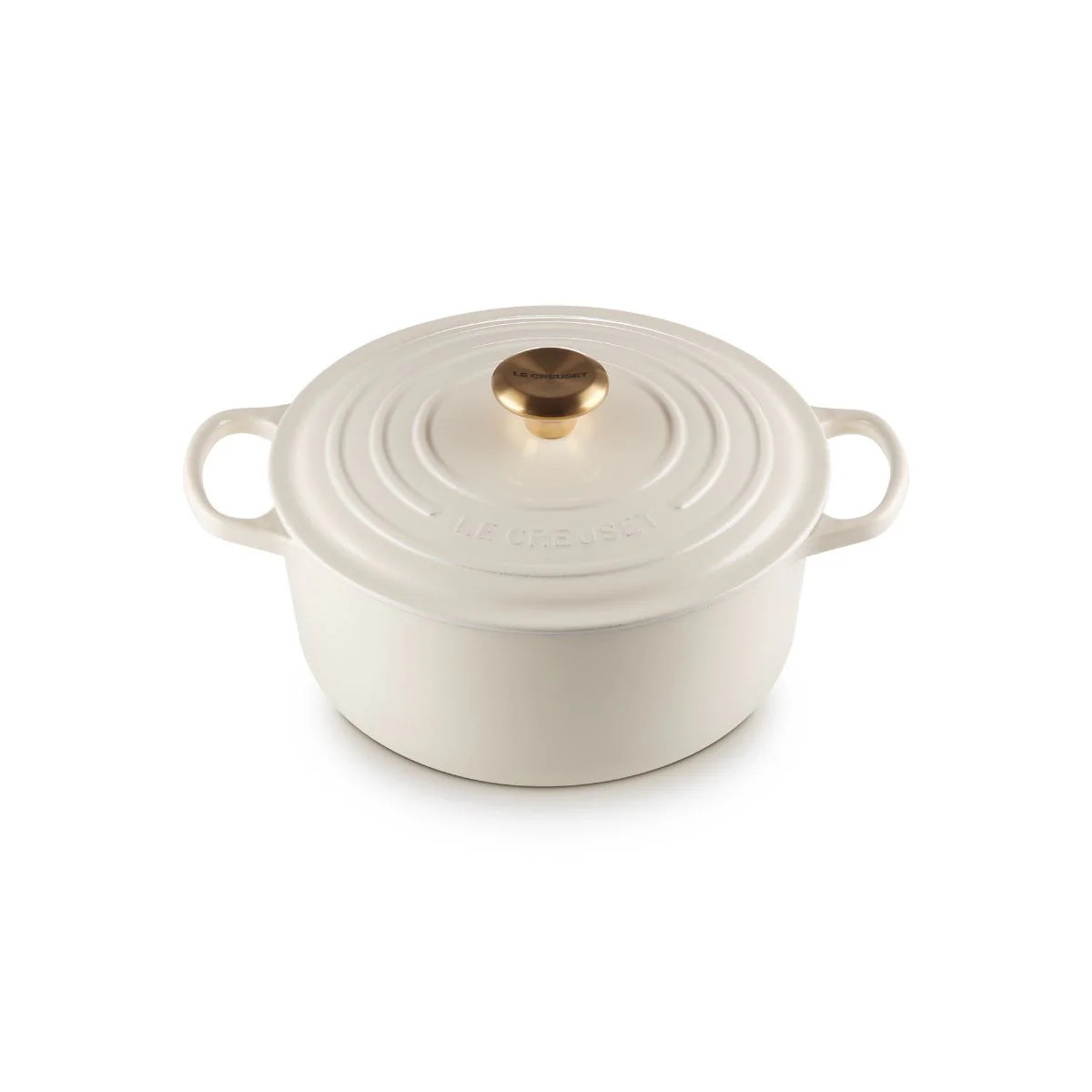 Le Creuset Signature Round Casserole Crème 26cm - Image 2