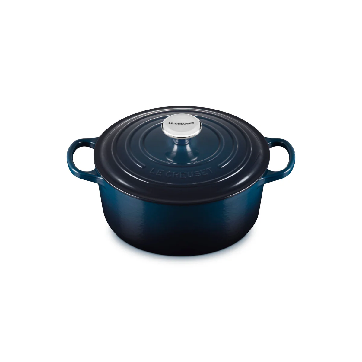 Le Creuset Signature Round Casserole Nuit 24cm (4.2L) - Image 3