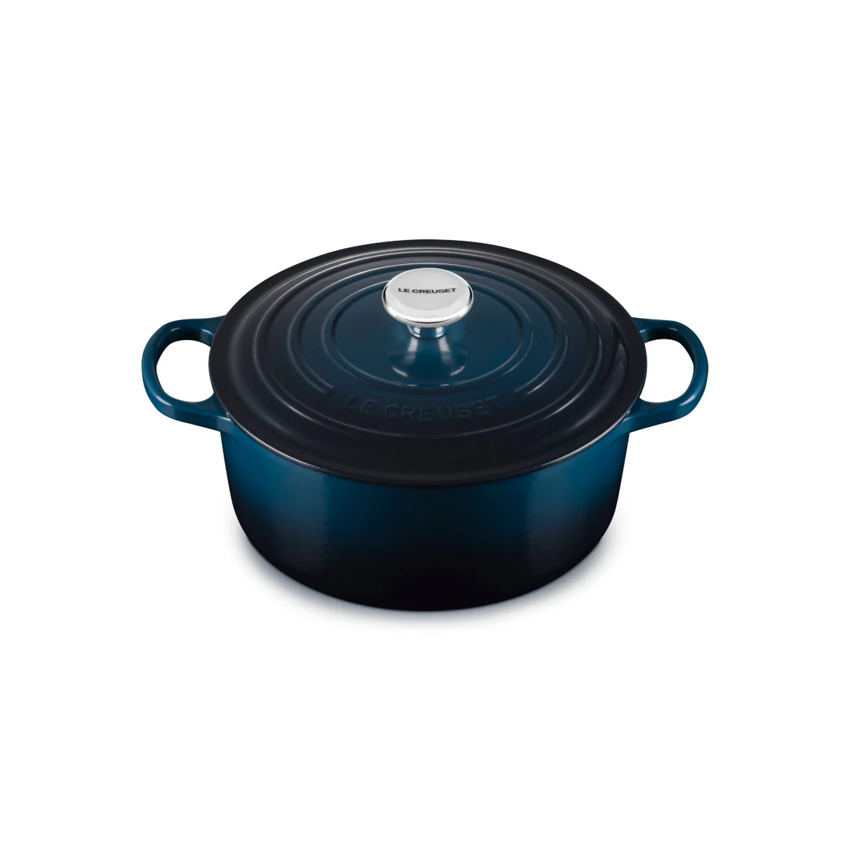 Le Creuset Signature Round Casserole Nuit 26cm (5.3L) - Image 2