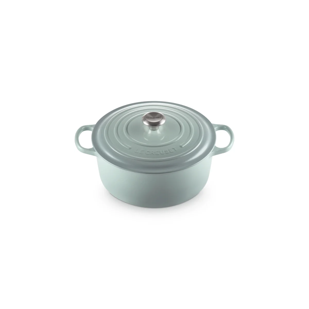 Le Creuset Signature Round Casserole Sea Salt 20cm (2.4L) - Image 2