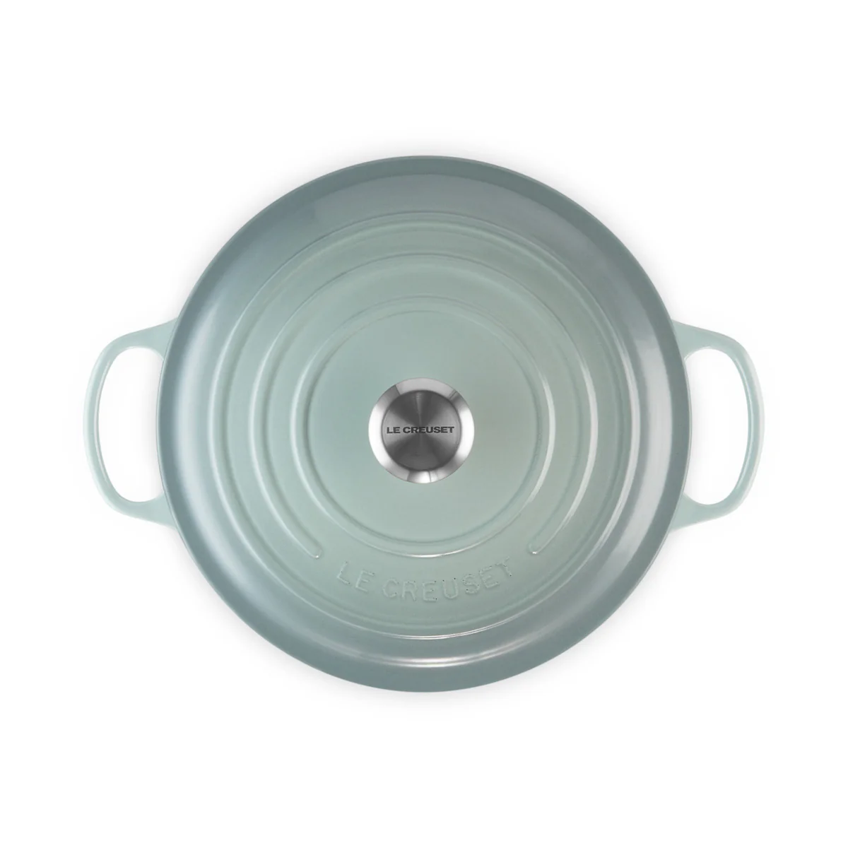Le Creuset Signature Round Casserole Sea Salt 28cm (6.7L) - Image 4