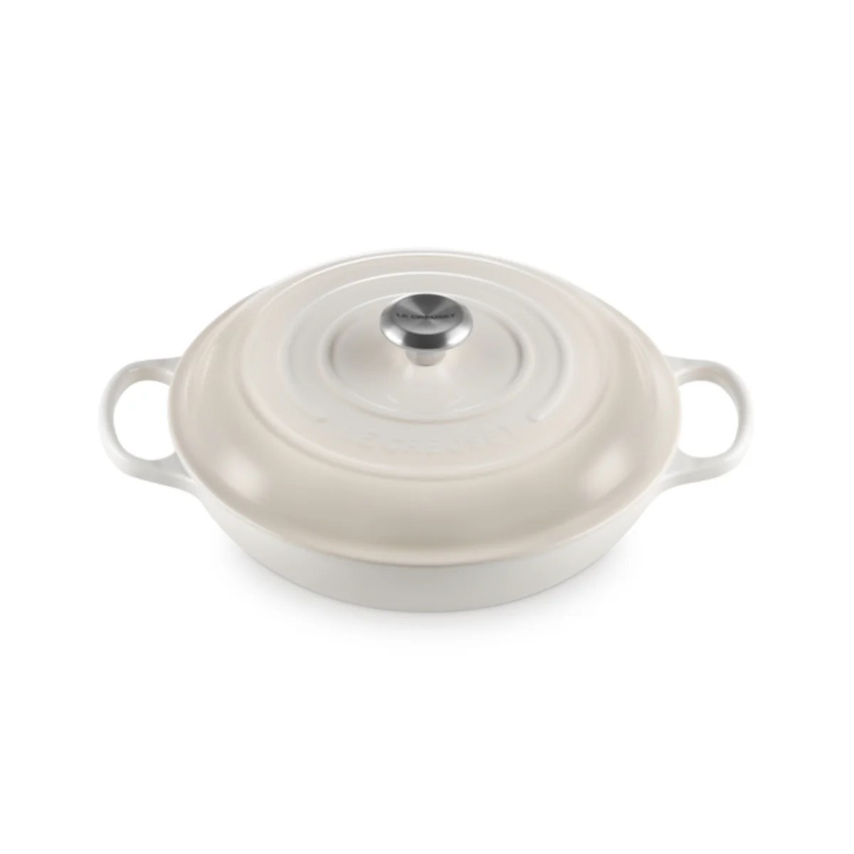 Le Creuset Signature Shallow Casserole Meringue 30cm (3.5L) - Image 2