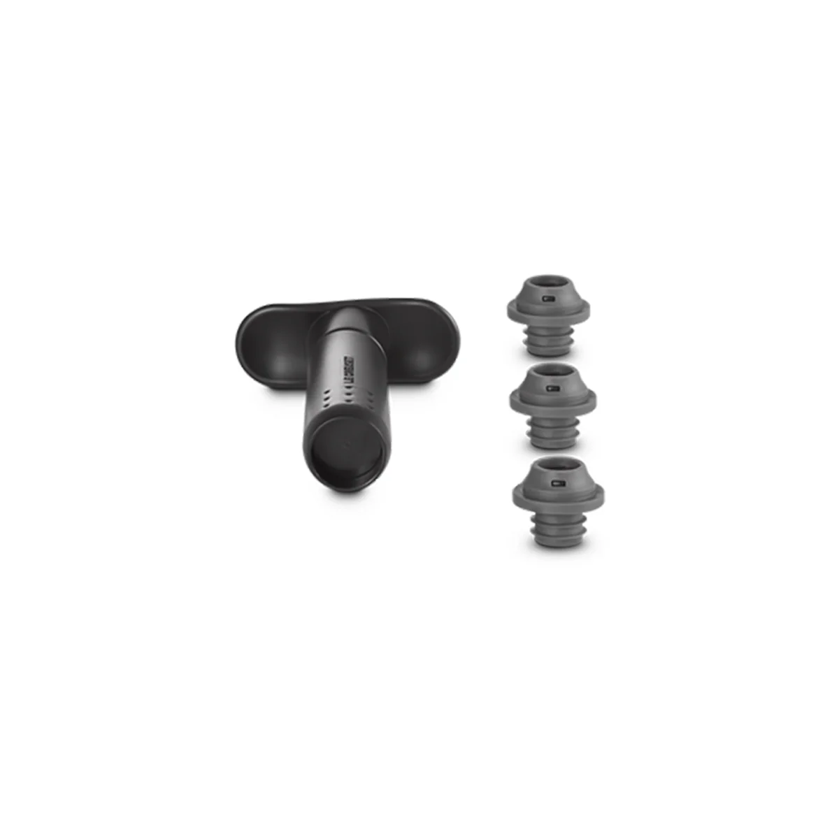 Le Creuset Wine Pump with Stoppers Black - Image 3
