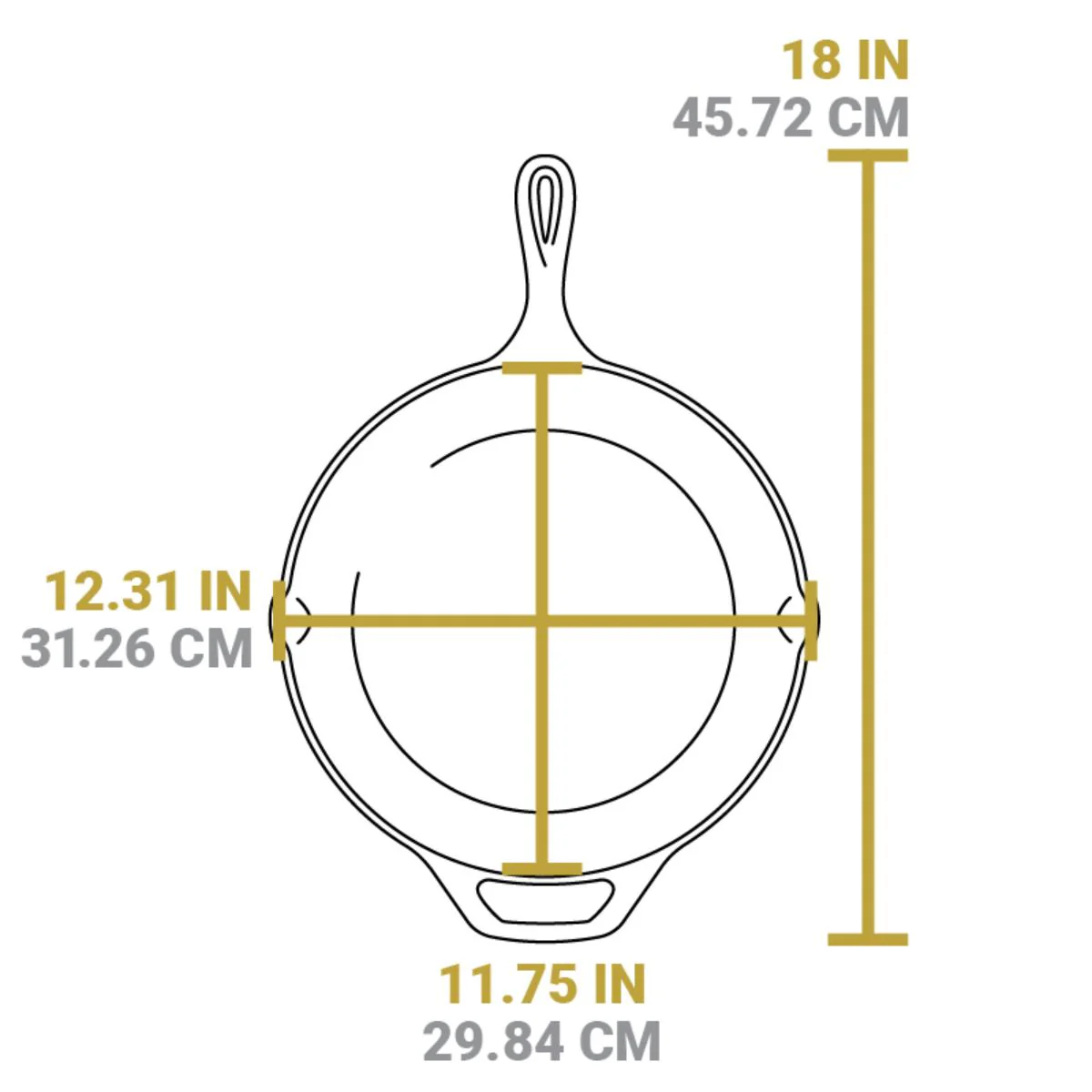 Lodge Cast Iron Skillet 30.5cm - Image 6